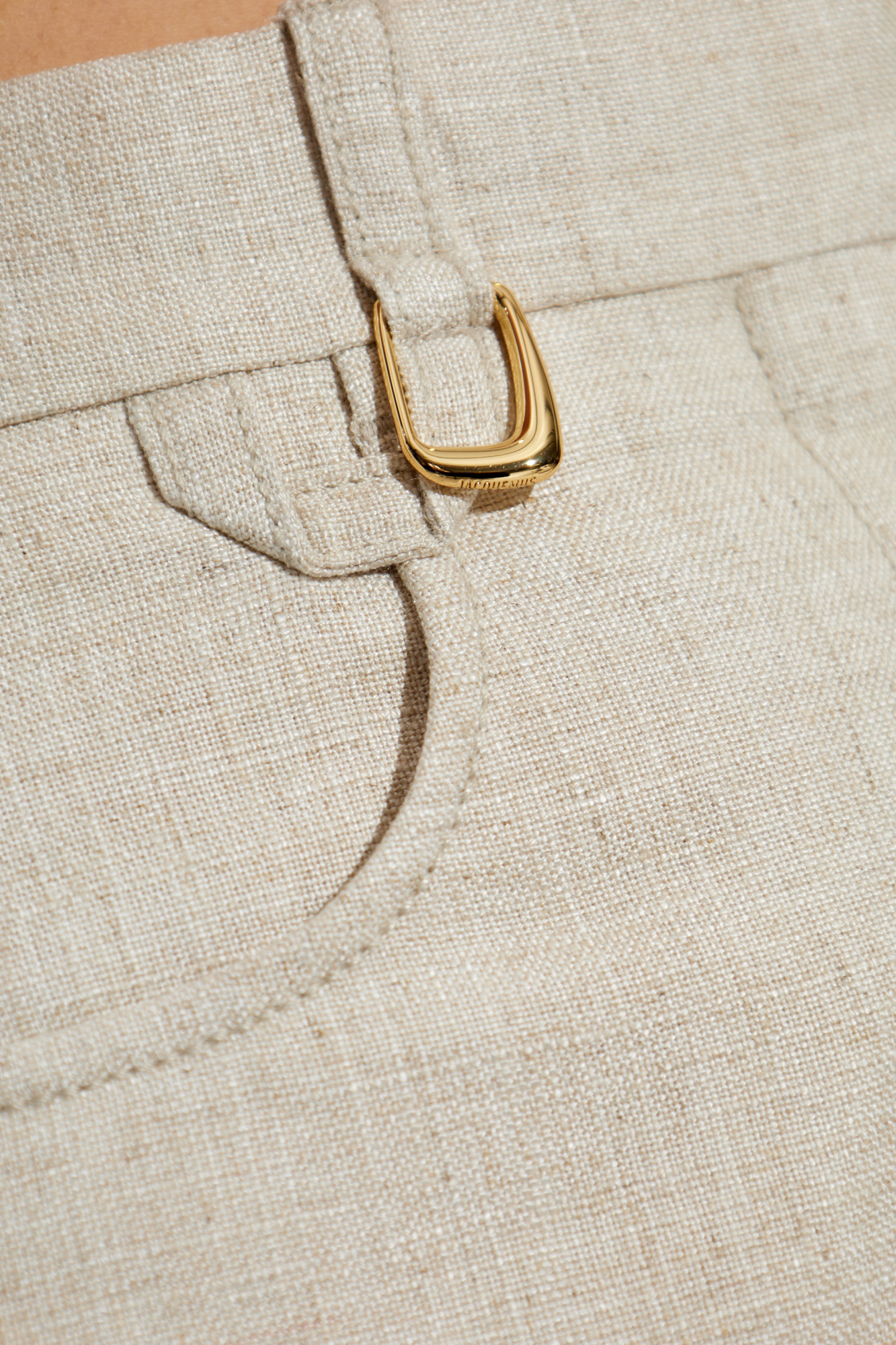 【JACQUEMUS】Sauge Trousers ベージュ JACQUEMUS Sauge woven straight-leg pants | NET-A-PORTER